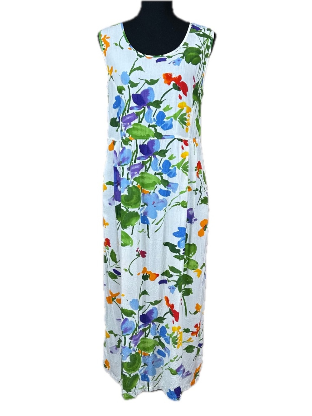Jams World English Garden Floral Sleeveless Maxi Dress Size S